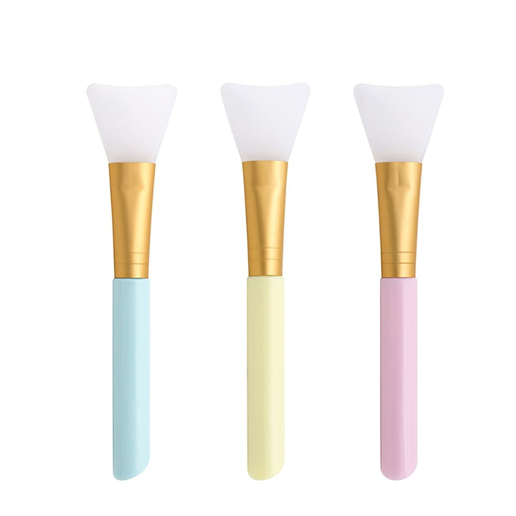3pcs Silicone Face Mask Brushes, Flexible Facial Mud Mask Applicator Brush, Skin Care Gift Baskets for Men Cute Spa Stuff for Girls Ever Beauty Products Skin Care Men Organic Korean Face Skin Care