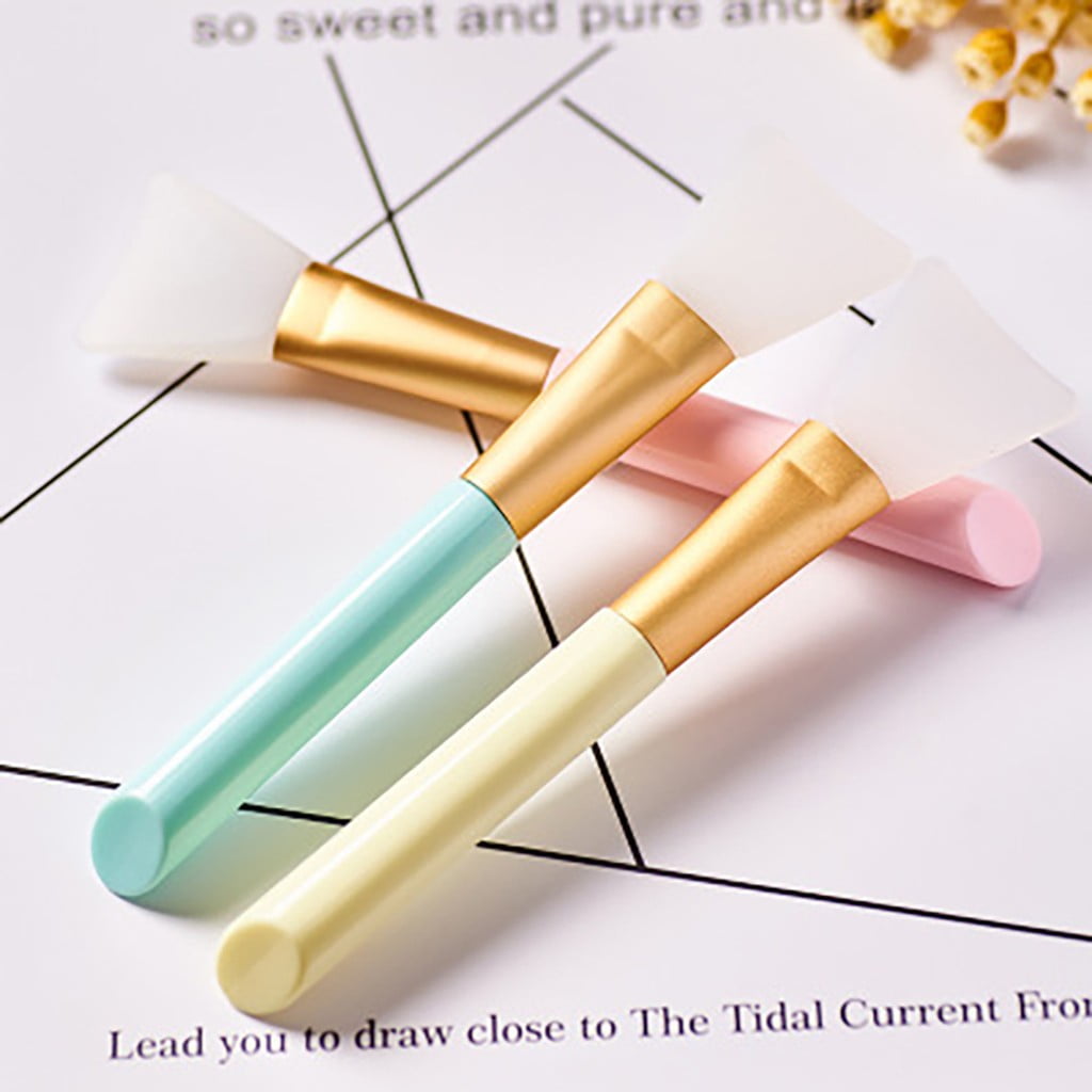 3pcs Silicone Face Mask Brushes, Flexible Facial Mud Mask Applicator Brush, Skin Care Gift Baskets for Men Cute Spa Stuff for Girls Ever Beauty Products Skin Care Men Organic Korean Face Skin Care