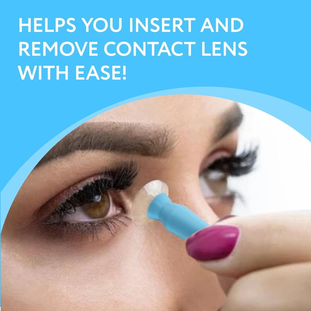 Scleral Lens Remover and Inserter Pack of 3, Ventless Contacts Removal Tool for Hard Contact Lenses &amp; Prosthetic Eyes