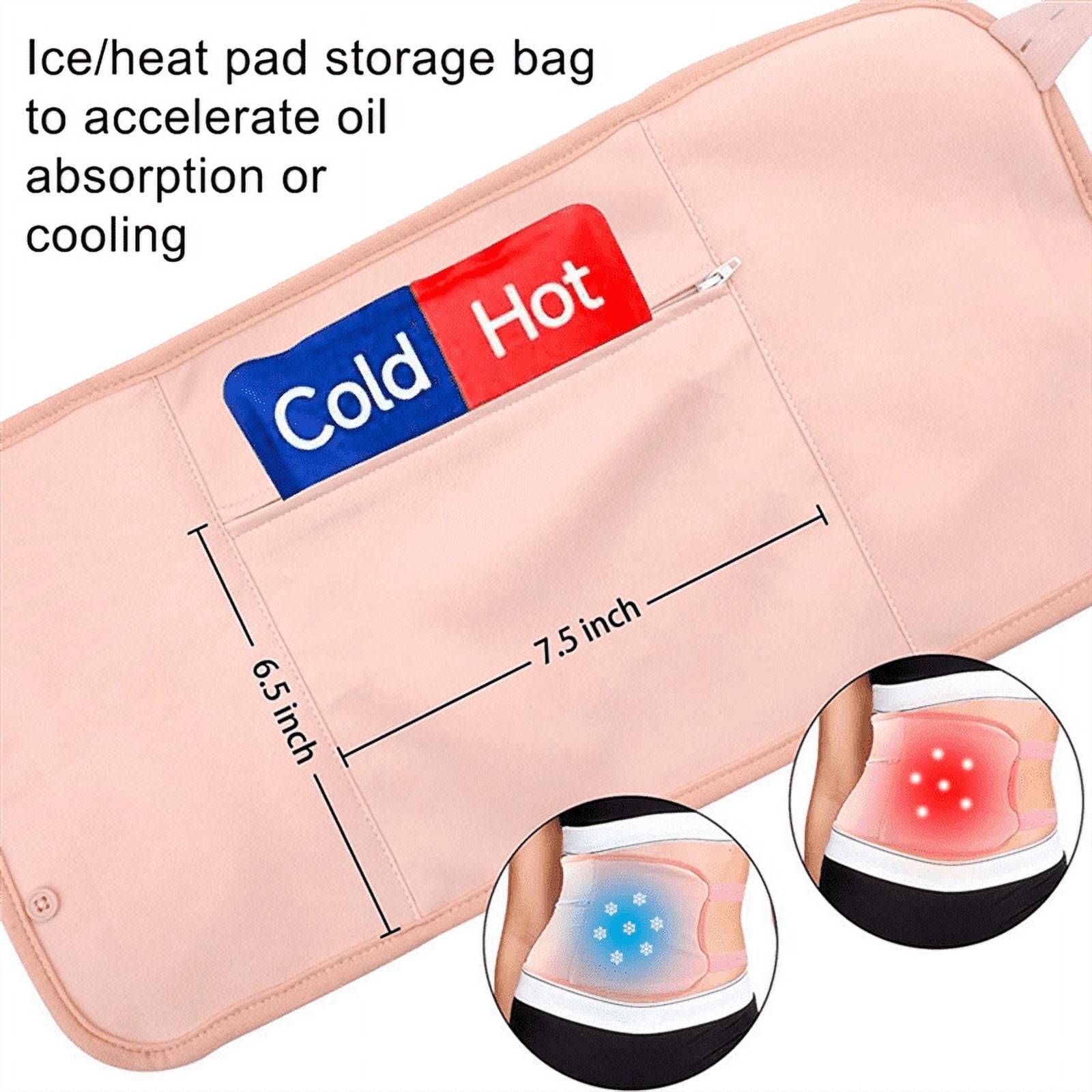 Reusable Organic Pack Kit, Adjustable Elastic Strap Bamboo Cotton Machine Washable Anti Oil Leak (Pink)