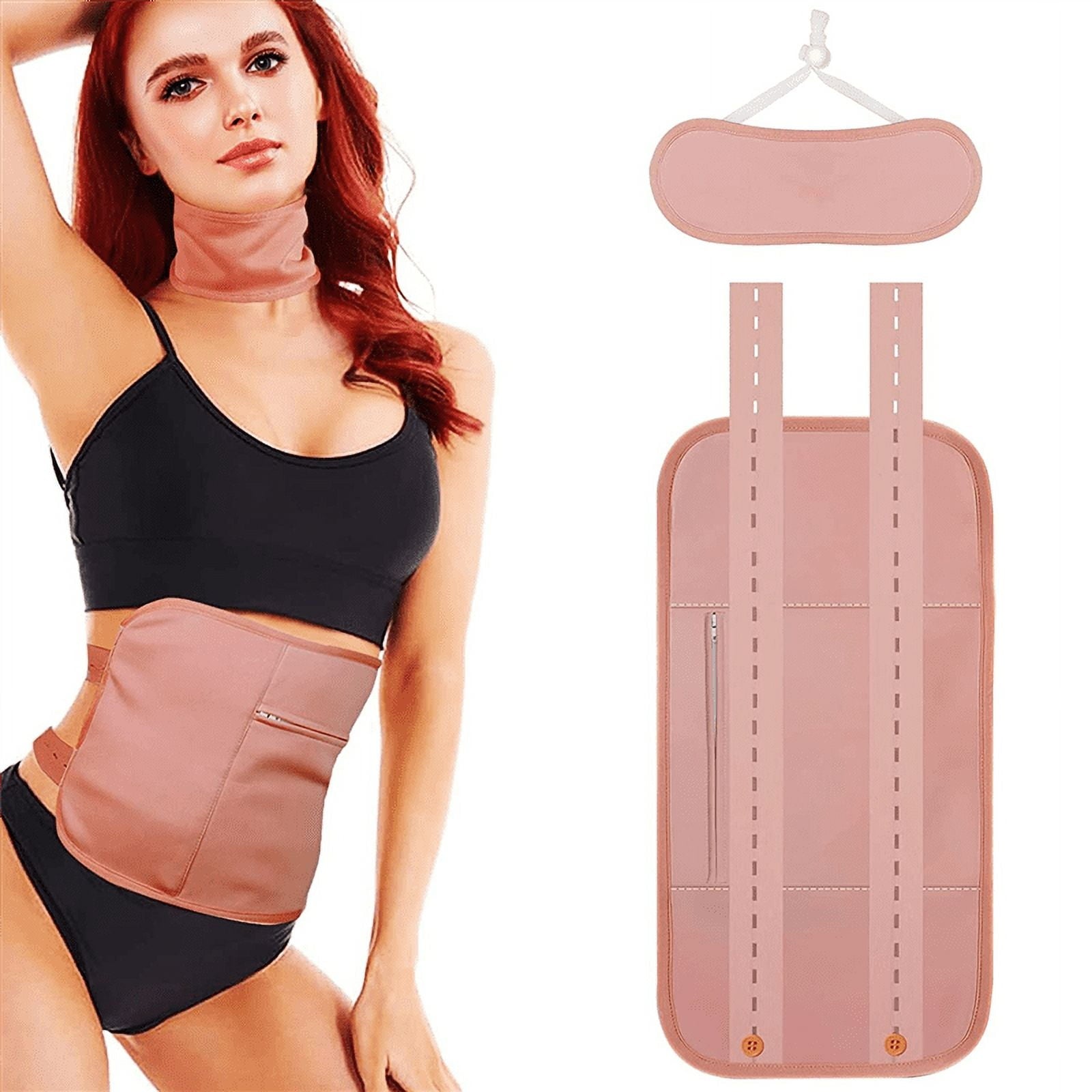 Reusable Organic Pack Kit, Adjustable Elastic Strap Bamboo Cotton Machine Washable Anti Oil Leak (Pink)