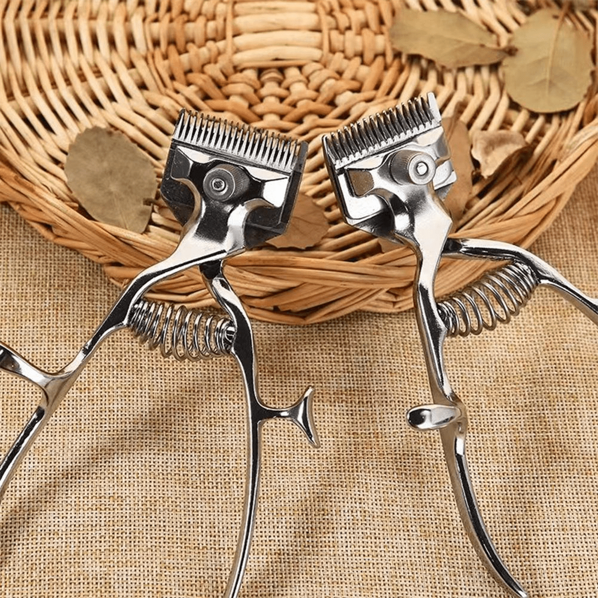 Professional Manual Hair Clipper Pet Grooming Scissors Clippers Mute Barber Tool for Home, Pet Grooming 1PCS Metal As Shown,1x Hair clippers