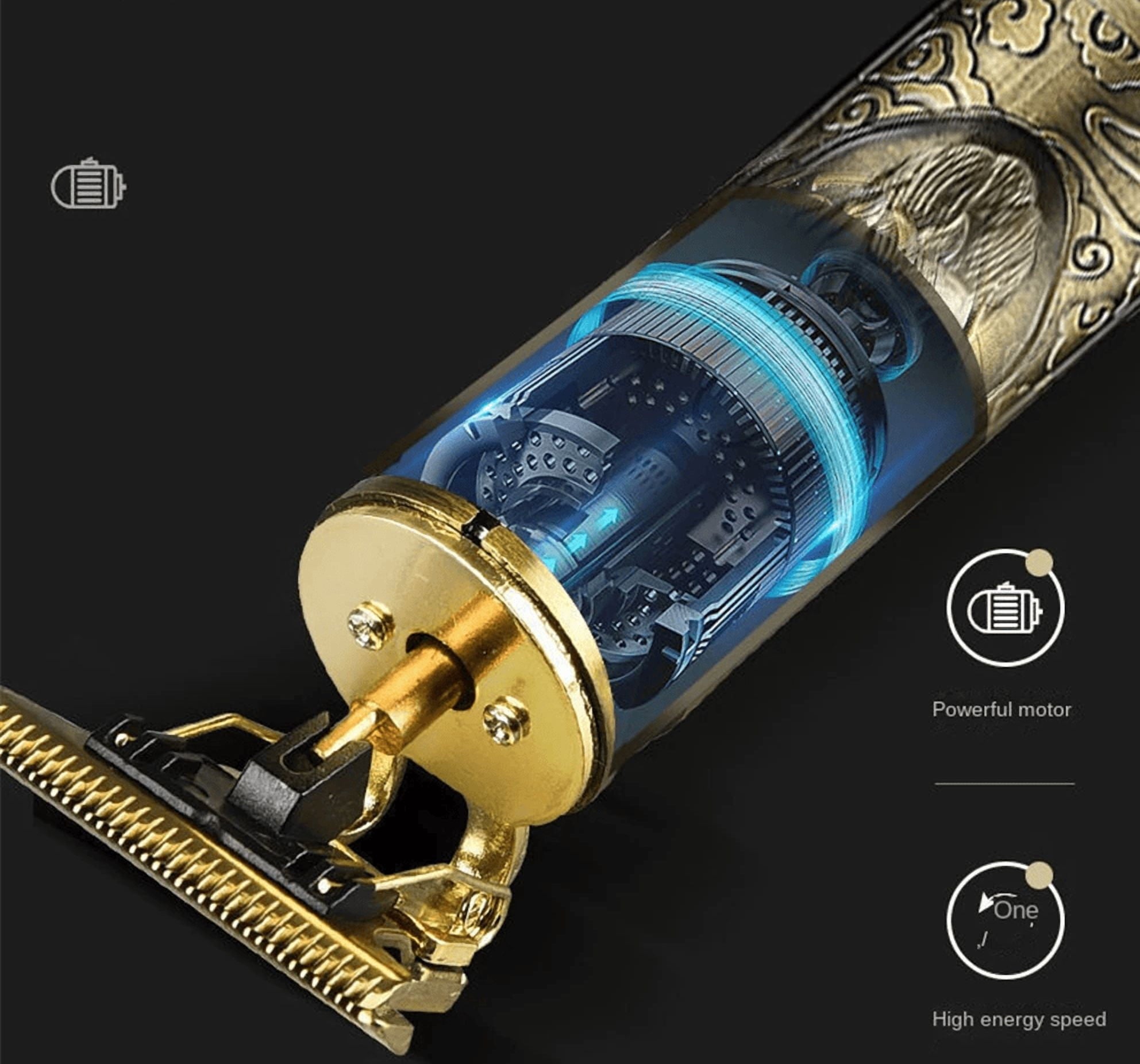 Professional Hair Clippers for Men Cordless, T-Blade Trimmer with 4 Guide Combs, 10W Powerful Motor, 180min USB Charge, IPX4 Waterproof for Hair Beard Body Grooming