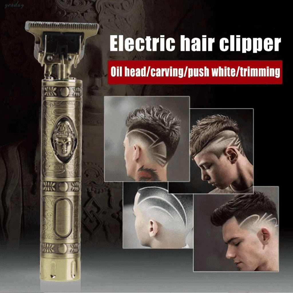 Professional Hair Clippers for Men Cordless, T-Blade Trimmer with 4 Guide Combs, 10W Powerful Motor, 180min USB Charge, IPX4 Waterproof for Hair Beard Body Grooming