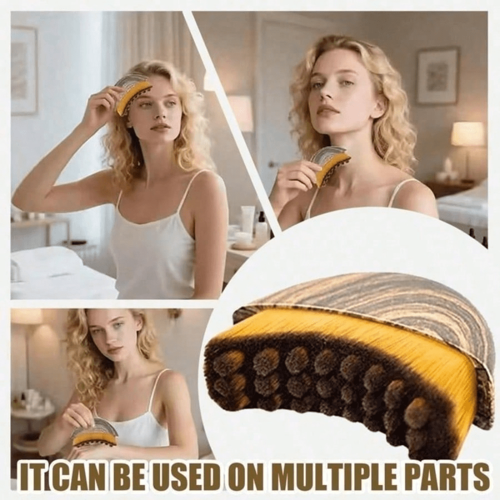 Lymphatic Contour Face BrushFacial Dry BrushLymphatic Drainage Massager, Soft Dry Brushing Beauty Tool For Jawline, Chin Facial Sculpting Designed To Fit Precisely And Relieve Fatigue