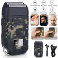 Men's USB Rechargeable Electric Shaver Trimmer Razor for Beard and Hair Shaving (Camouflage)