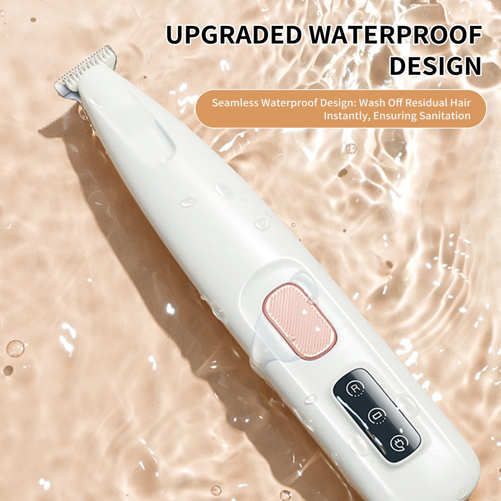 Pet Micro Precision Trimmer, Multifunctional Pet Hair Trimmer Waterproof Rechargeable Shaver with LED Light for Paws Eyes Ears Face Buttocks for Large/Small Dogs and Cats