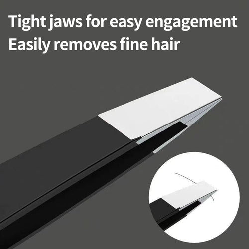 4-Pack Tweezers for Eyebrows, Facial Hair, Ingrown Hair Removal,  for Women and Men, Stainless Steel Precision Eyebrow Plucking Grooming with Case