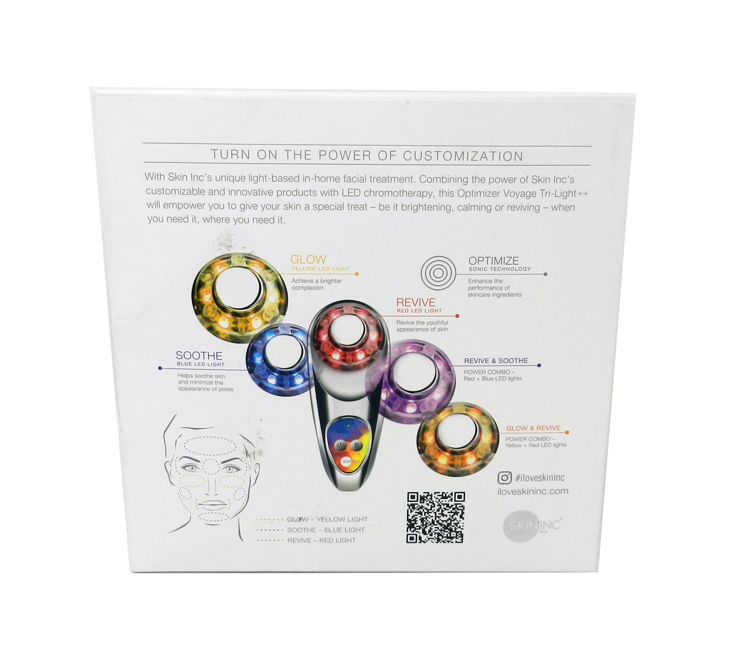 Skinic Optimizer Voyage Tri-Light ++ - Advanced LED Light Therapy Device