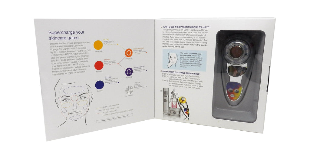 Skinic Optimizer Voyage Tri-Light ++ - Advanced LED Light Therapy Device