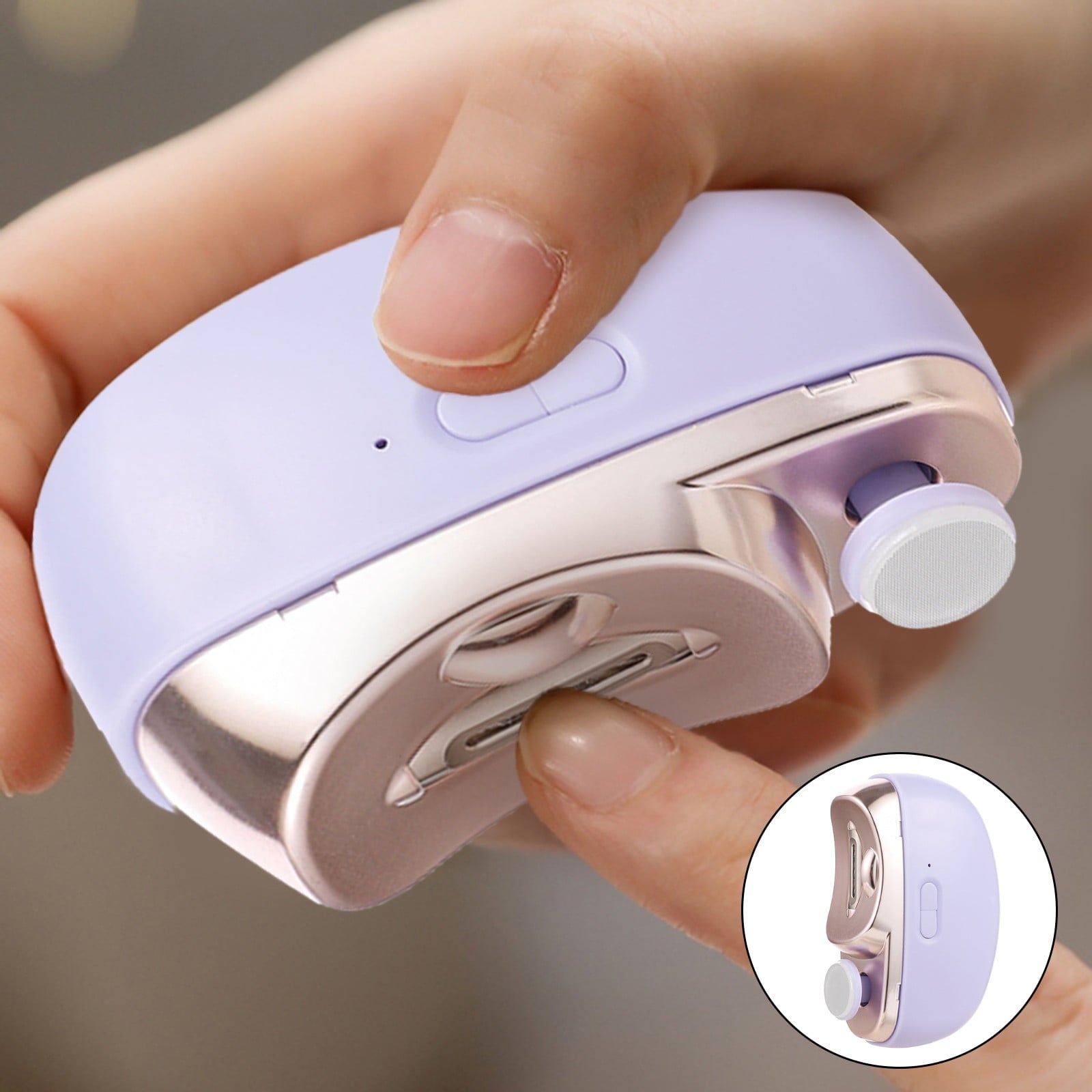 Electric Nail Clipper Automatic Nail Trimmer 2 In 1 Nail &amp; Remover For Hands &amp; Feet Ideal For Elderly &amp; Kids Baby Nail File by Baby Giraffe