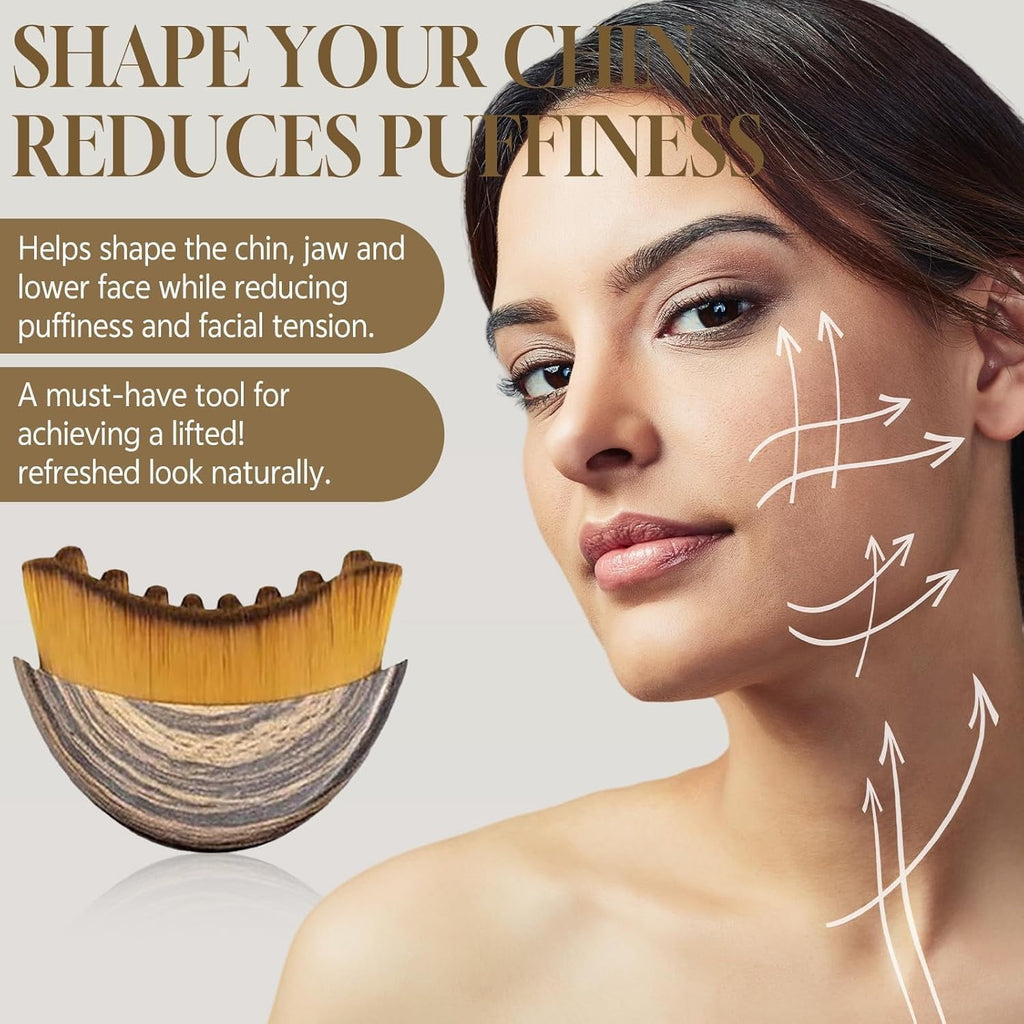 EP New Lymphatic Contour Face Brush, Dry Brushing Face Brush, Lymphatic Drainage Massager for Face, Chin &amp; Jawline Sculpting, Ergonomically Designed to Fit The Skin Precisely and Relieve Fatigue