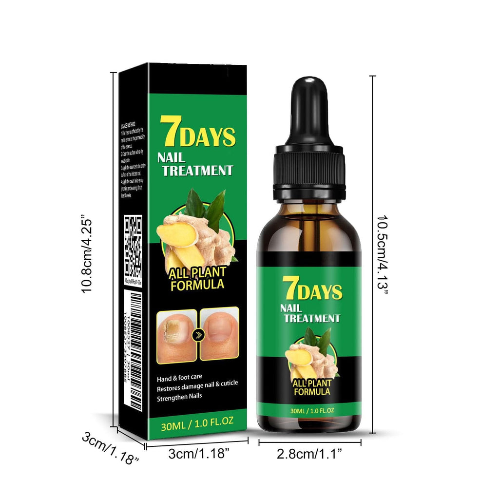 7-Day Toenail Fungus Repair Treatment – 1 Pack (30ML Each) – Nail Care for Discolored &amp; Damaged Nails