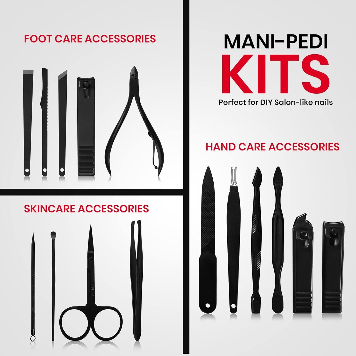 16Pcs Nail Kit Manicure Set for Adult Women Men Nail Clipper Set Manicure Kit