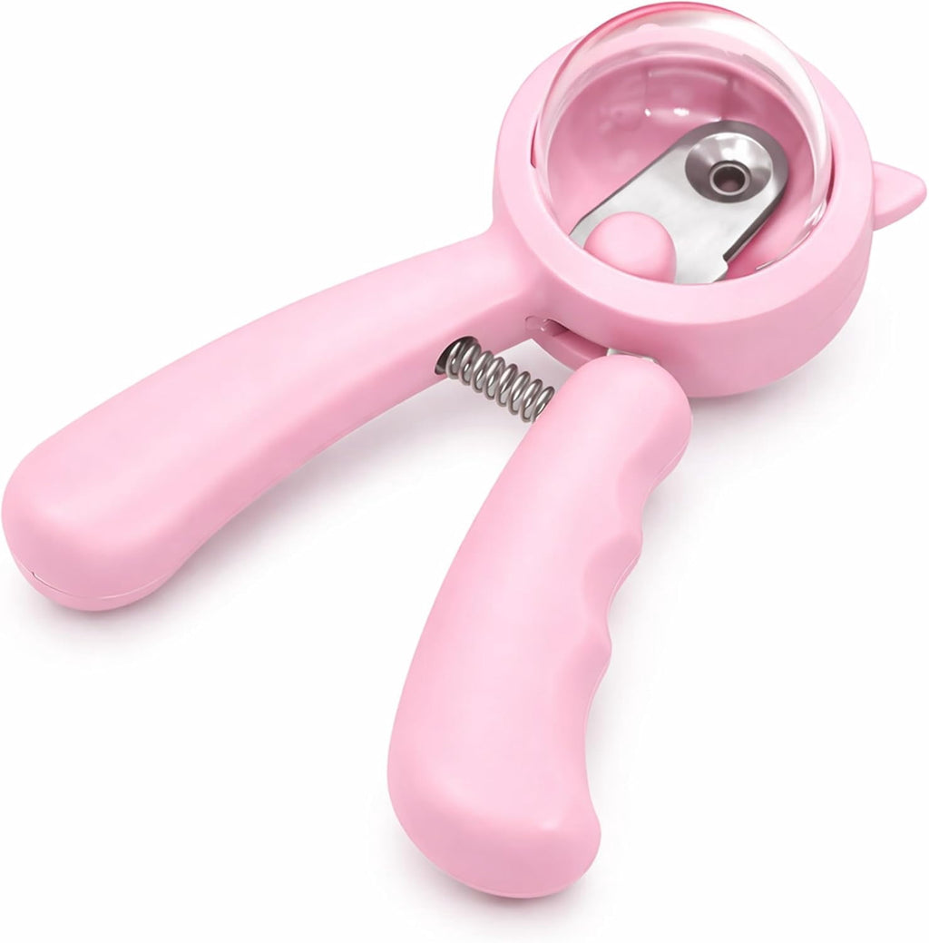 Kitten Nail Clippers Set, 3mm Safety Hole Splash-Free Nail Trimmer for Tiny Paws, Stress-Free Grooming Kit with Nail File, Cleaning Brush, Cotton Swabs, Zipper Bag