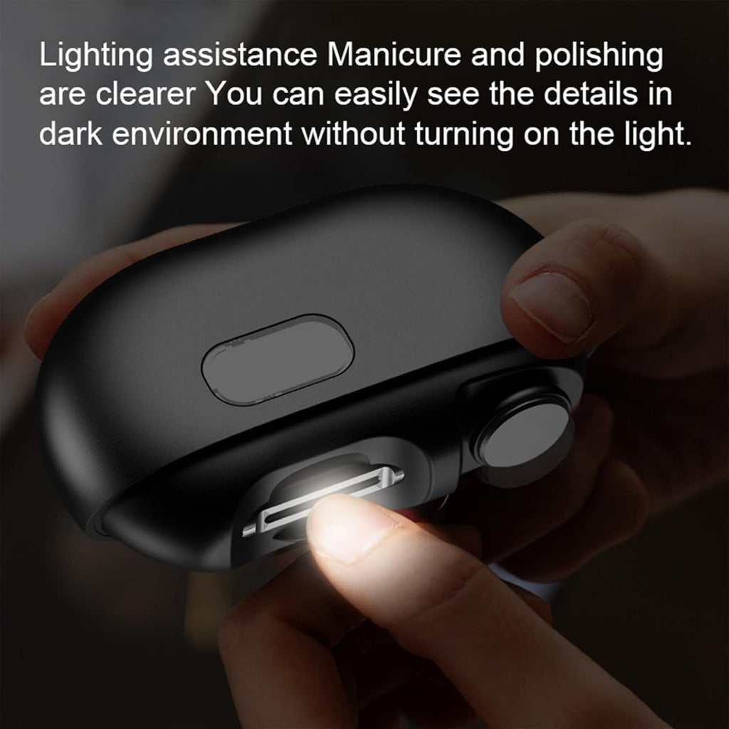 Vueeze Easyclip Smart Nail Clipper, Integrated Shear/Grinding System, Multi Function Electric Nail Clipper, Automatic Nails Clippers with Auxiliary Lighting for Thick Toenails
