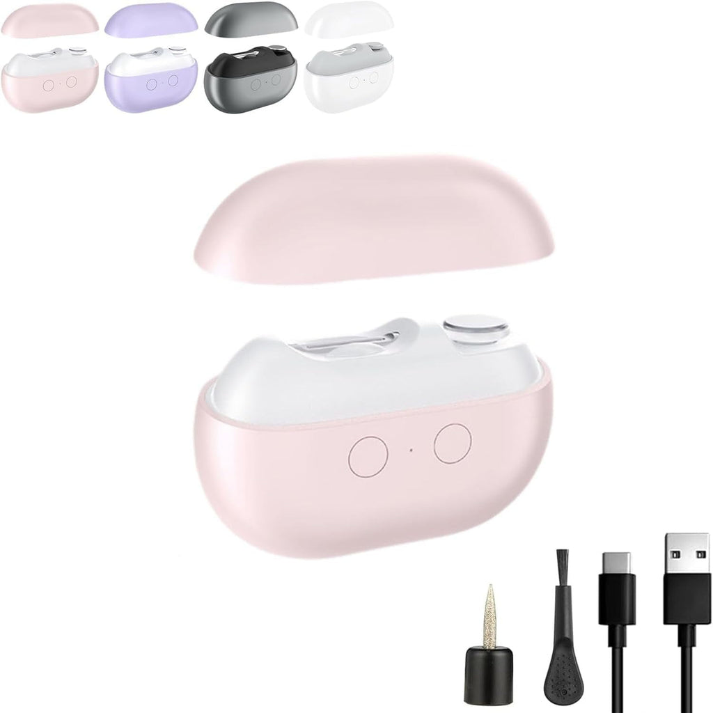 Vueeze Easyclip Smart Nail Clipper, Integrated Shear/Grinding System, Multi Function Electric Nail Clipper, Automatic Nails Clippers with Auxiliary Lighting for Thick Toenails