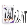 5Pcs/Set Beauty Makeup Beauty Tools Eyebrow Trimming Small Scissors Stainless Steel Eyebrow Scraper Eyebrow Comb Eyebrow Clip Eyebrow Clipper Eyebrow Trimming Scissors Set