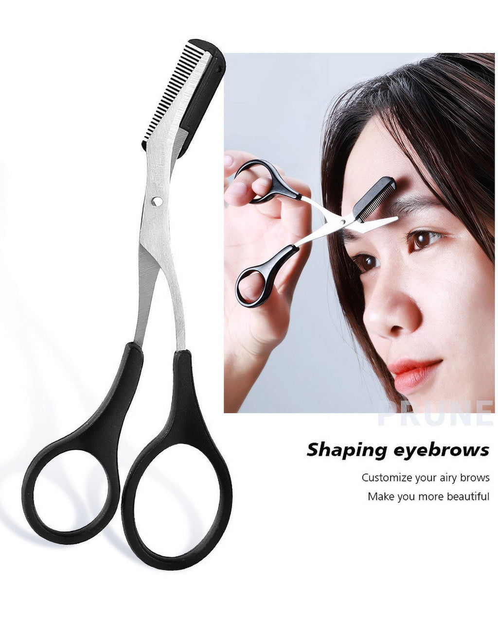 5Pcs/Set Beauty Makeup Beauty Tools Eyebrow Trimming Small Scissors Stainless Steel Eyebrow Scraper Eyebrow Comb Eyebrow Clip Eyebrow Clipper Eyebrow Trimming Scissors Set