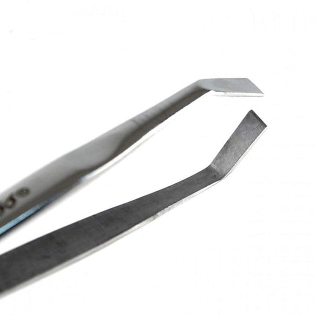 Kiss New York Slant Tip Tweezer | Precision Stainless Steel Eyebrow Tool