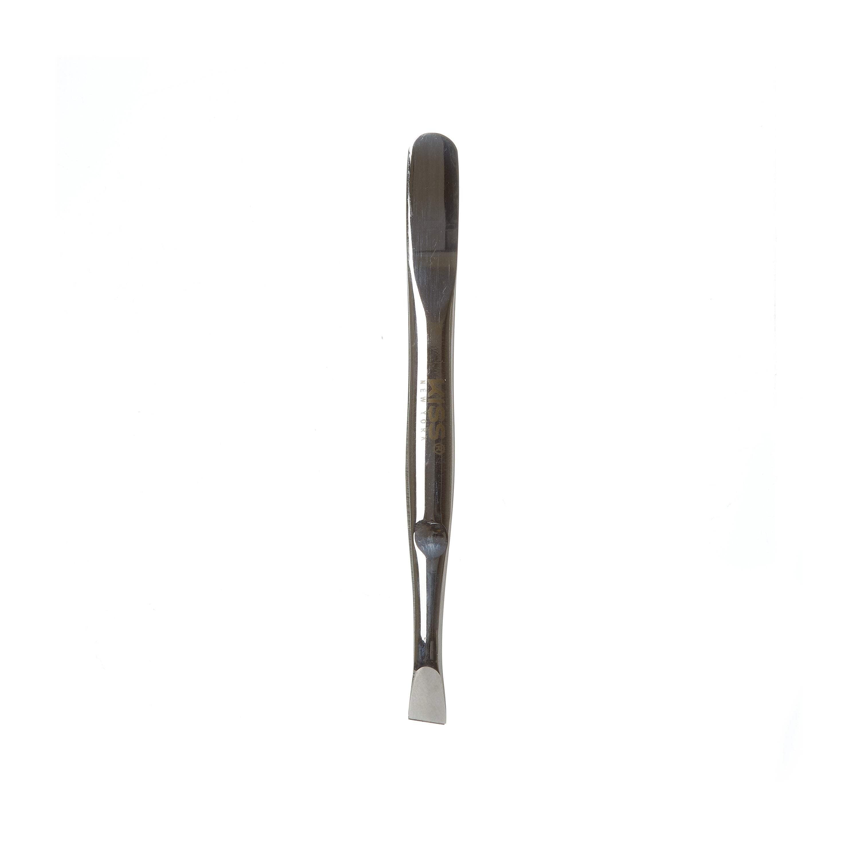 Kiss New York Slant Tip Tweezer | Precision Stainless Steel Eyebrow Tool
