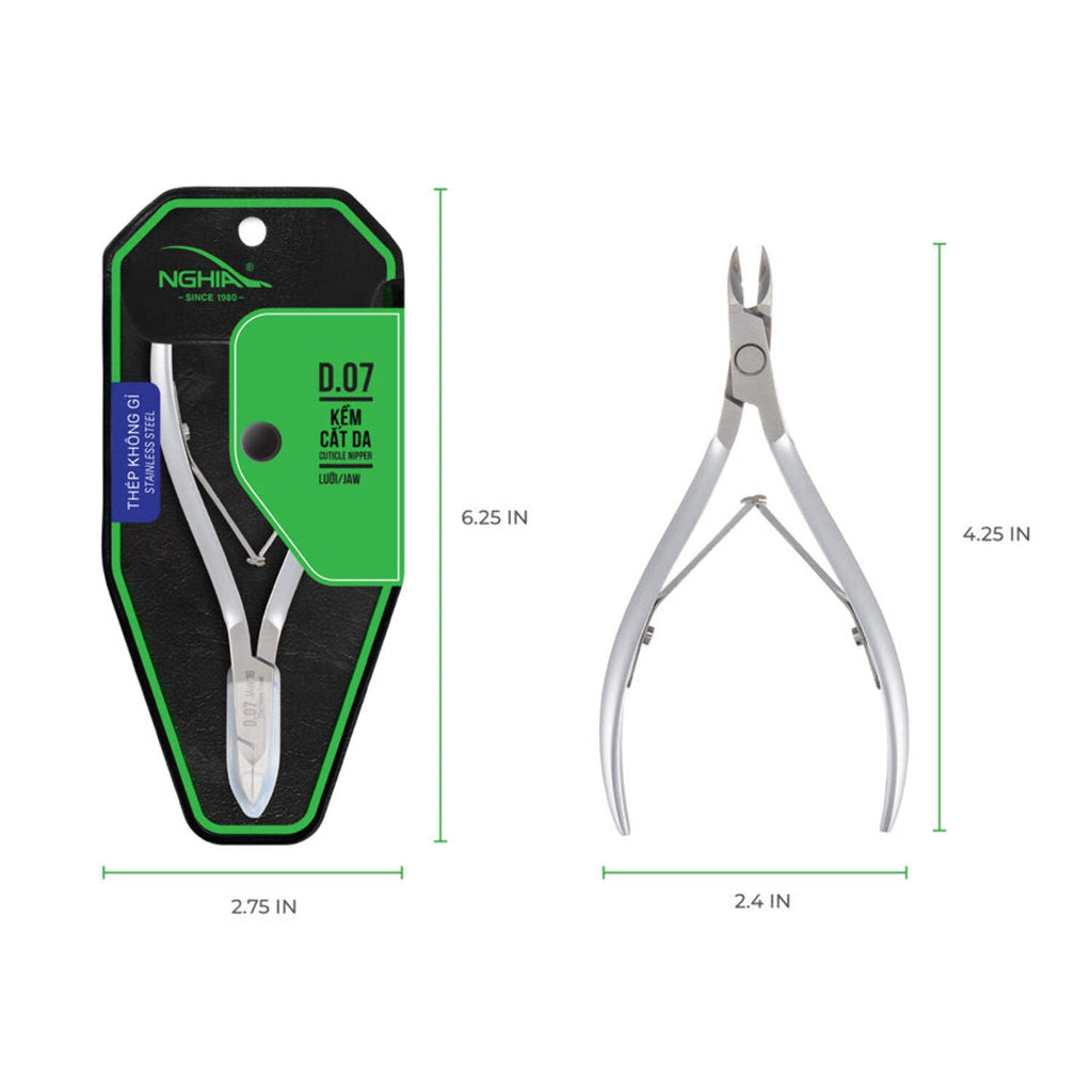 Cuticle Nipper - D-07-16 (Stainless Steel)
