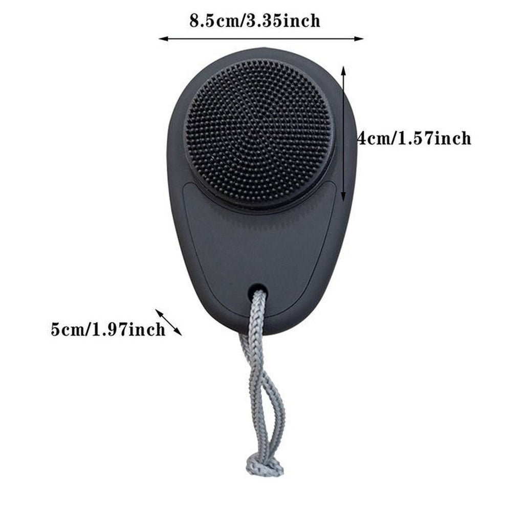 Facial Cleansing Brush 2 in 1 for Face Exfoliation Silicone Face Scrubber for Men Soft Microfiber Face Scrub Brush
