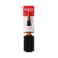 Red by Kiss Wooden Round Blowout Hairbrush, 100% Boar Bristles, Non-Slip Handle, Enhances Shine &amp; Reduces Frizz, Blow-Dryer Friendly (2 IN)