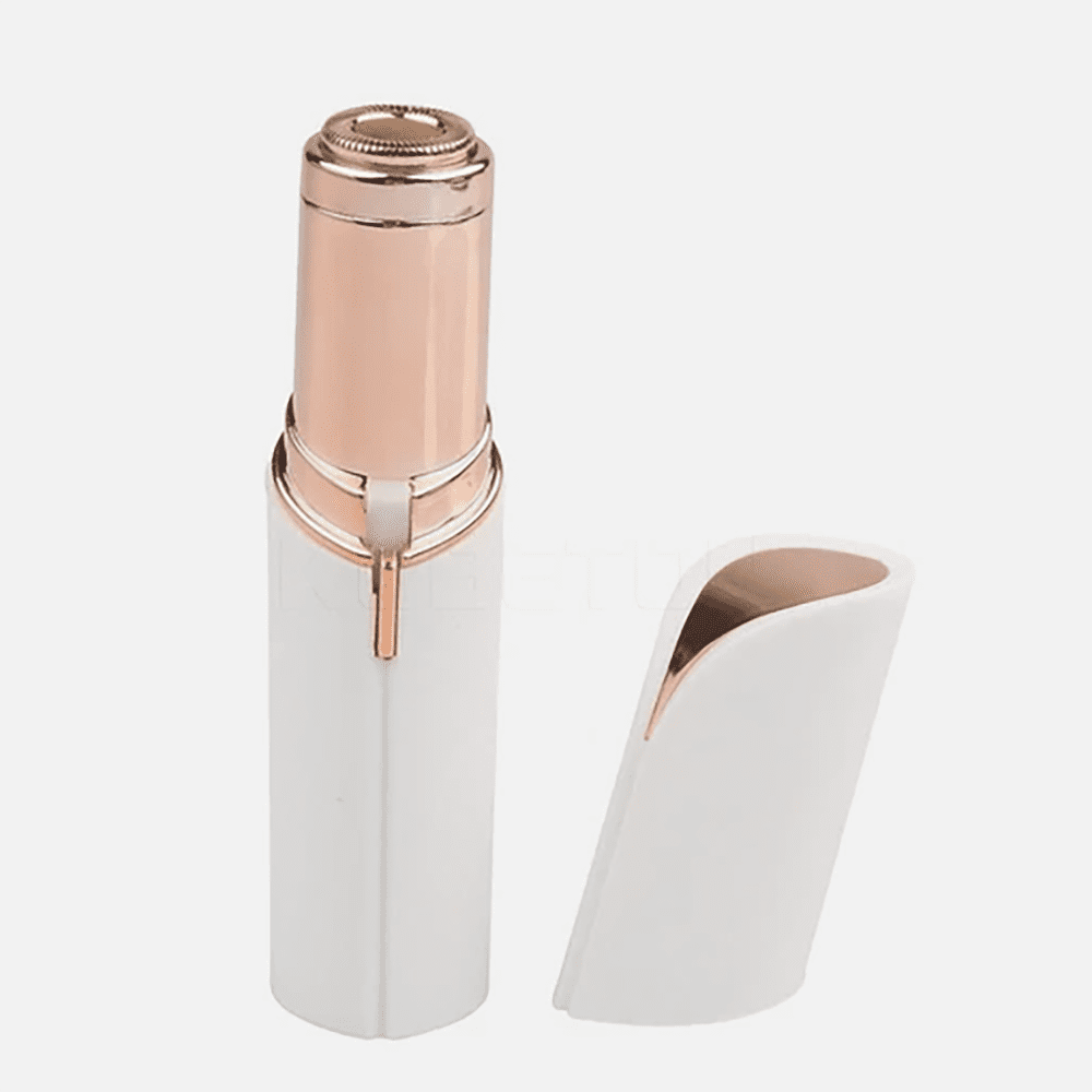 1PC Painless Facial Hair Remover for Women - Rechargeable Eyebrow &amp; Upper Lip Epilator Trimmer Shaver - Smooth Skin Hair Removal Device for Face &amp; Body. (White)