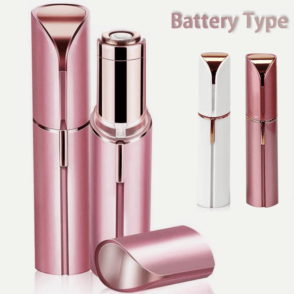1PC Painless Facial Hair Remover for Women - Rechargeable Eyebrow &amp; Upper Lip Epilator Trimmer Shaver - Smooth Skin Hair Removal Device for Face &amp; Body. (White)