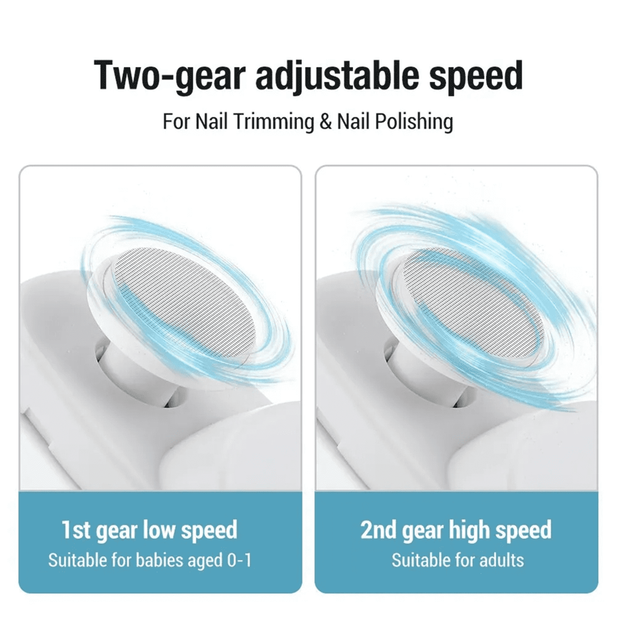 Electric Nail Clipper Grinding and Polishing Multifunctional Portable Automatic Nail Grinder Electric Manicure Tool,B