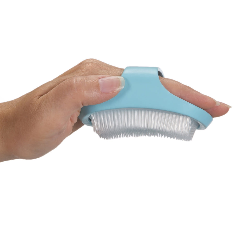 Safety 1st 2-In-1 Rubber Cradle Cap Baby Brush and Comb, Arctic
