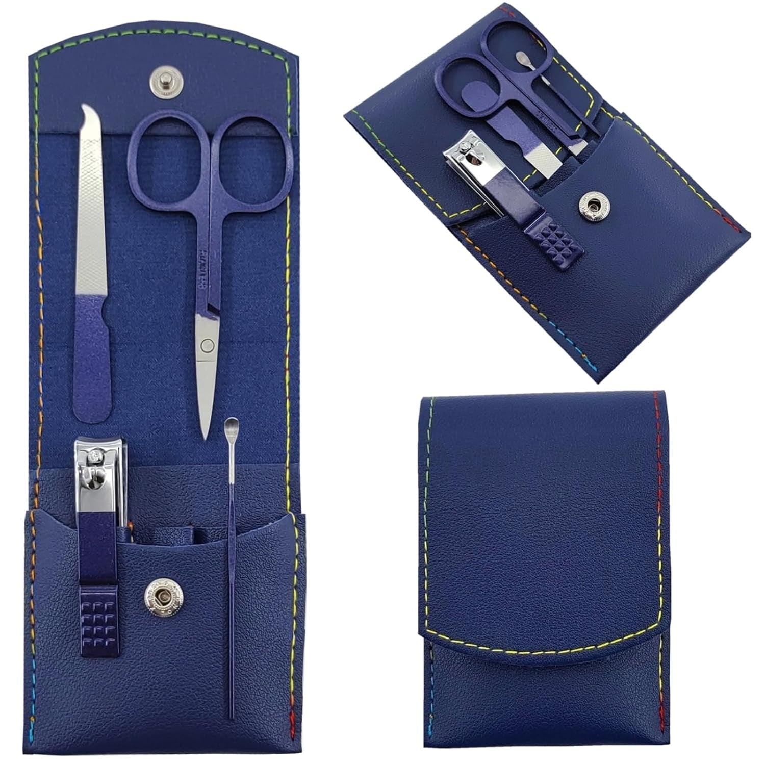 4-Piece Manicure Set, Nail Clippers Kit, Stainless Steel Nail Cutter Care Tools Professional Grooming Kits, Gift for Men, Fathers, and Parents