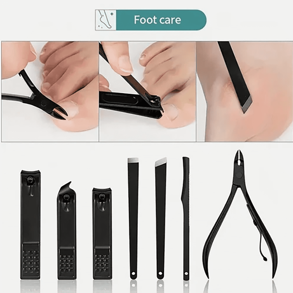 Professional Women's Manicure &amp; Pedicure Kit - 24-Piece Nail Care Set with Scissors, Tweezers &amp; Tools | Toe &amp; Finger Nail Grooming Essentials for Home/Spa.