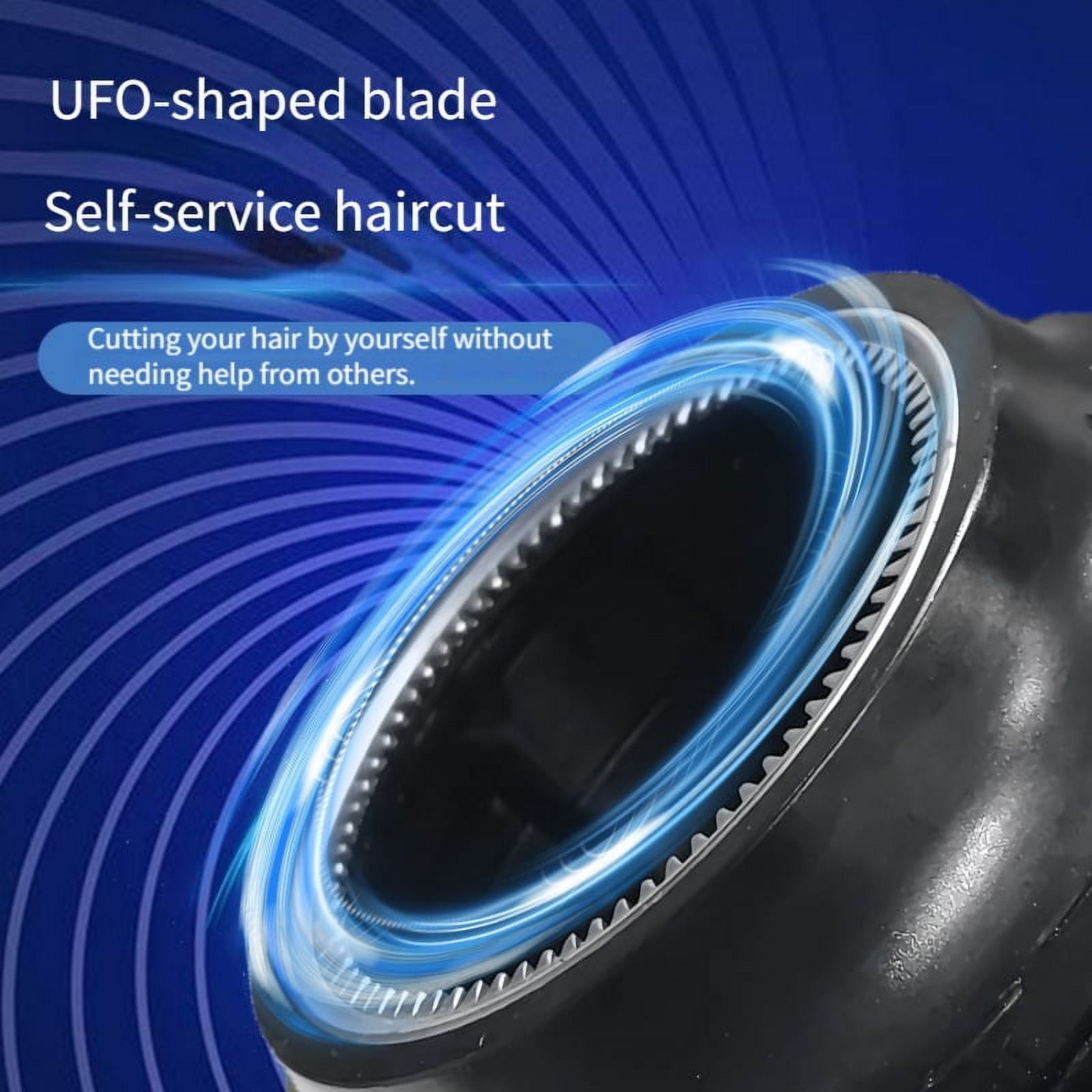 Waterproof Electric Hair Shaver, Hair Clipper, Circular Electric Hair Trimmer, Quick Cut Hair Clippers - USB Rechargeable LED Display Water Resistant Hair Clipper for Bald Men, Home Hair Maintenance