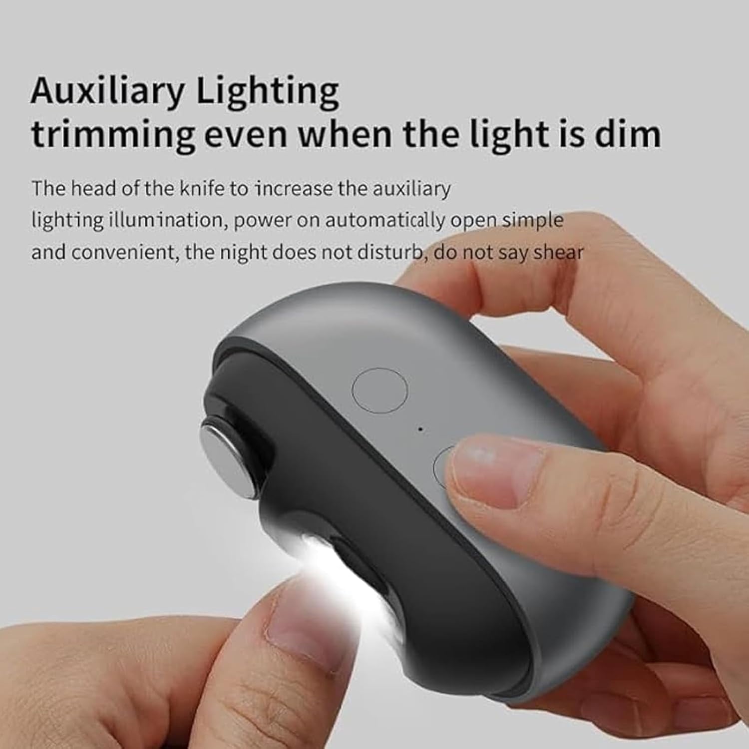 Electric Nail Clippers for Seniors, 3 in 1 Automatic Toe Nail Clippers for Thick Toenails Seniors, Smart 3 Speed Toenail Clippers with Led Light, Perfect for People with Reduced Mobility