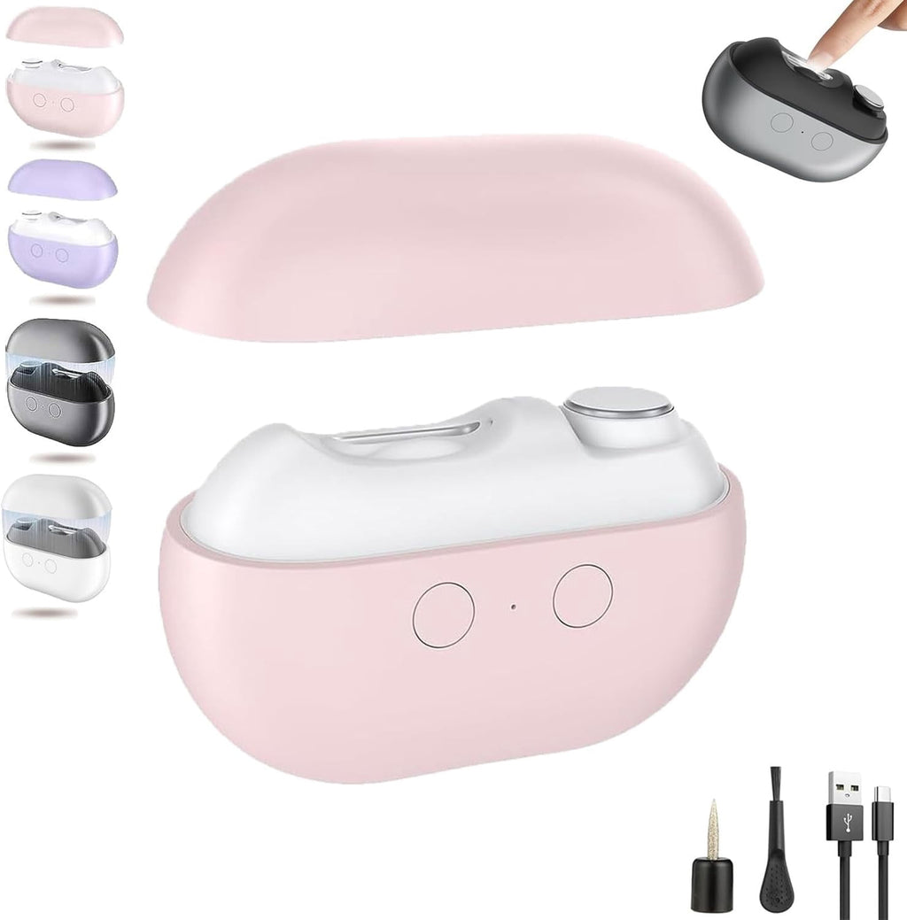 Electric Nail Clippers for Seniors, 3 in 1 Automatic Toe Nail Clippers for Thick Toenails Seniors, Smart 3 Speed Toenail Clippers with Led Light, Perfect for People with Reduced Mobility