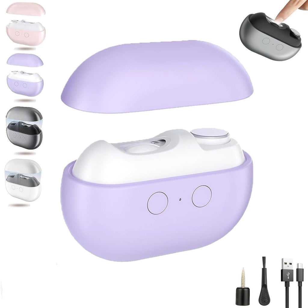 Electric Nail Clippers for Seniors, 3 in 1 Automatic Toe Nail Clippers for Thick Toenails Seniors, Smart 3 Speed Toenail Clippers with Led Light, Perfect for People with Reduced Mobility