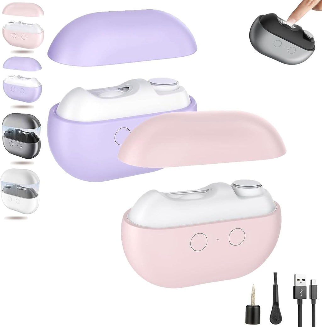 Electric Nail Clippers for Seniors, 3 in 1 Automatic Toe Nail Clippers for Thick Toenails Seniors, Smart 3 Speed Toenail Clippers with Led Light, Perfect for People with Reduced Mobility
