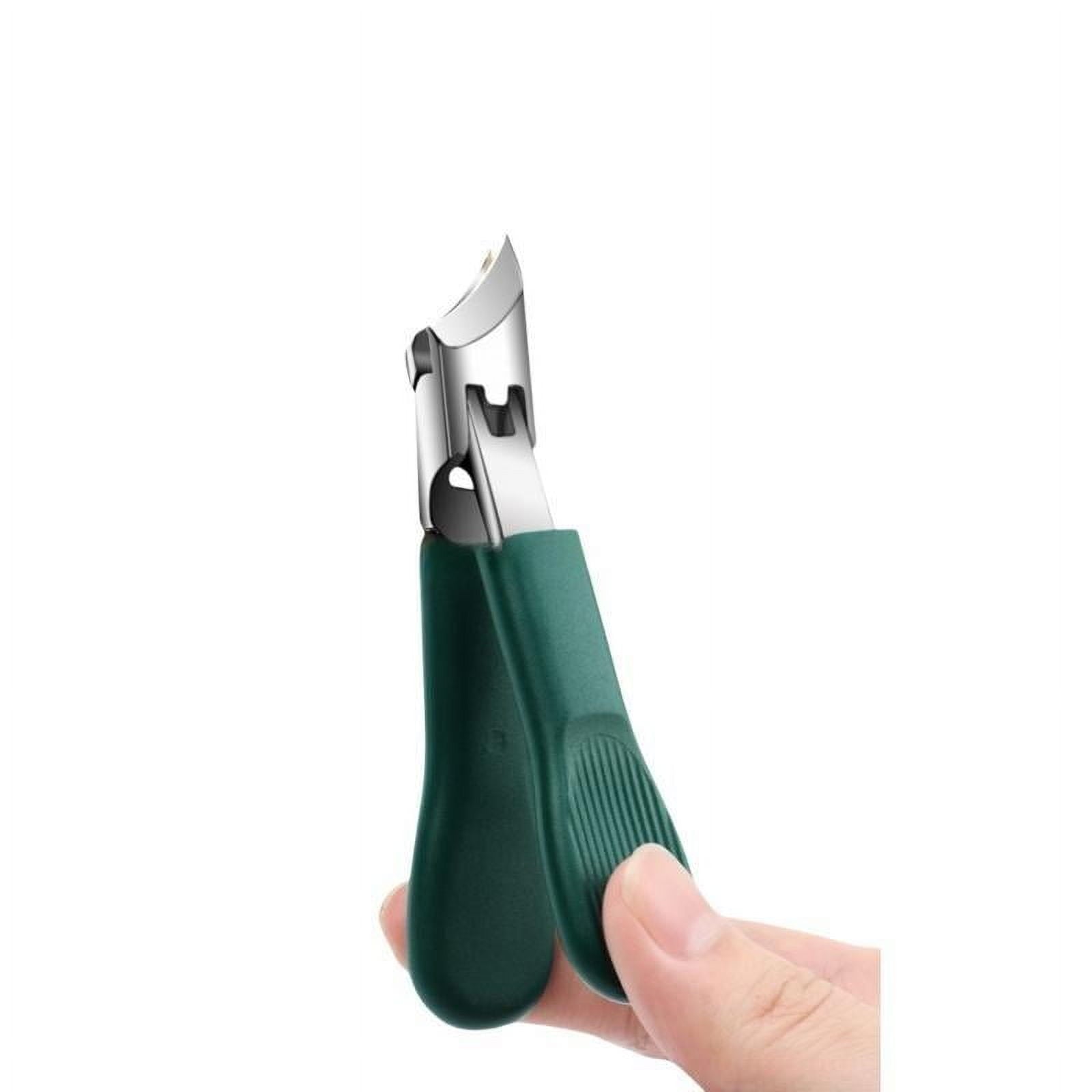 3-Piece Green Eagle Beak Nail Clipper Set – Thick Nail Clipper, Ingrown Toenail Lifter &amp; Nail File | Heavy-Duty Pedicure Kit for Thick &amp; Ingrown Nails, Stainless Steel Grooming Tools for Home