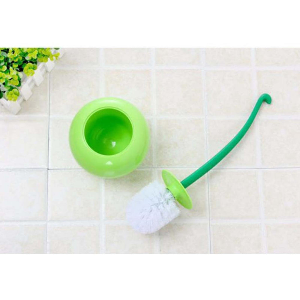 Cherry Toilet Bowl Brush, Cherry Shaped Toilet Brush and Holder Set, F-Ree Standing Toilet Brush, Long Handle Toilet Cleaner Brush for Home Bathroom, Household Bathroom Cleaning Tool