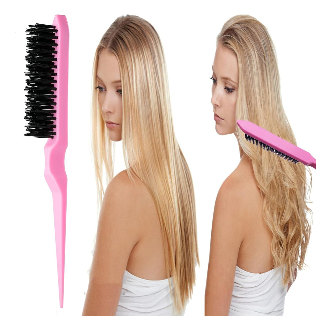Hair styling comb set: five-piece set, three-piece set, pointed comb, selective dyeing comb, three-row detangling comb, eyebrow brush, fine hair brush, hair pulling needle.