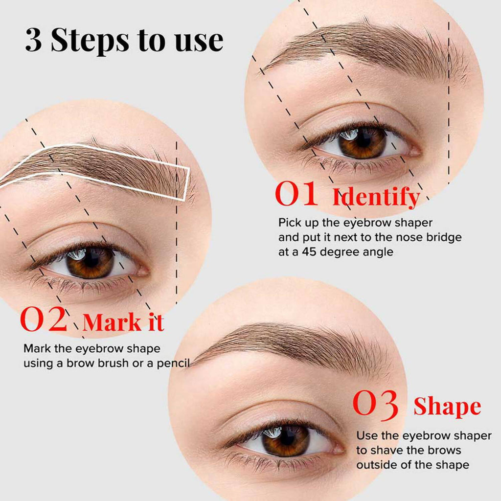 Kiss New York Eyebrow Razor Trimmer Facial Hair Shaper Remover, Multipurpose Exfoliating Dermaplaning Dermaplane Shaving Tools for Men &amp; Women 5 Count