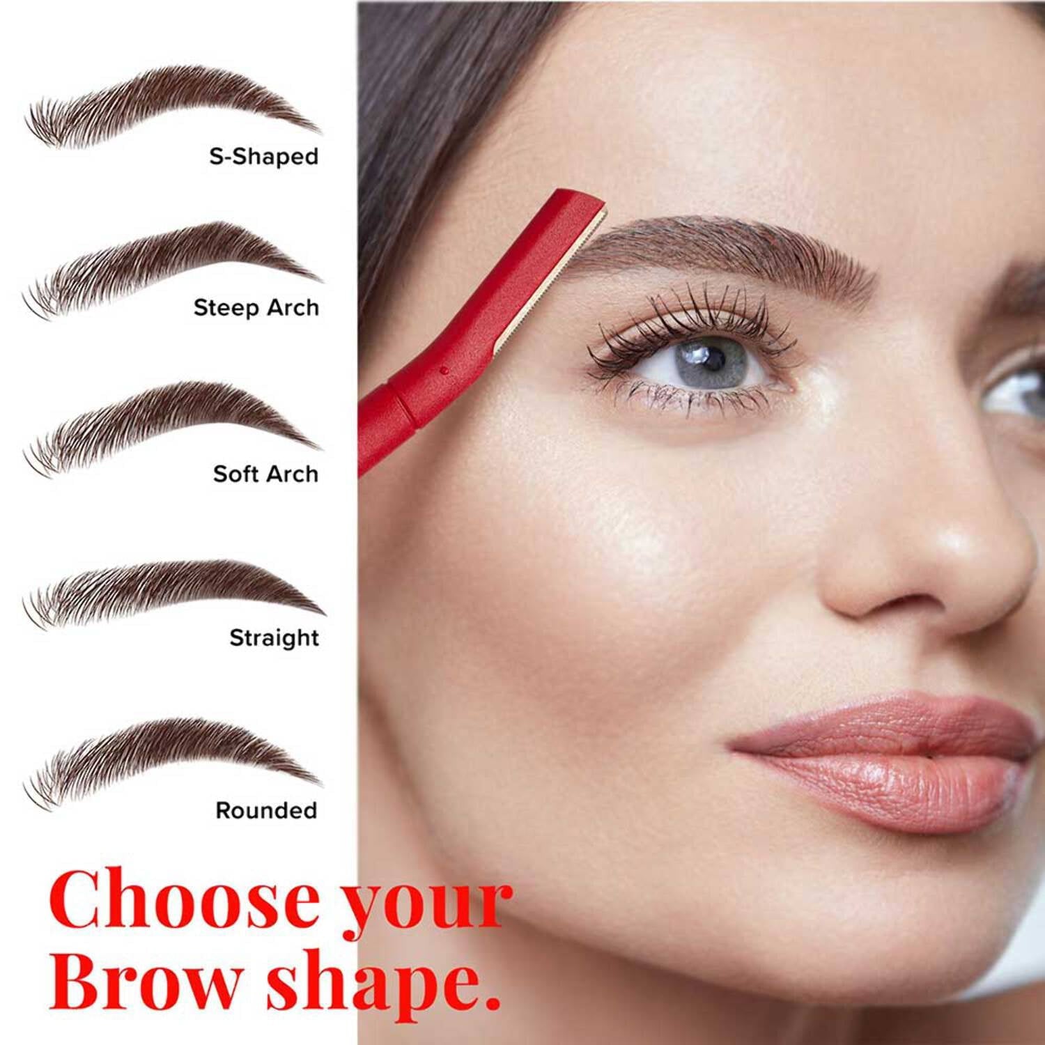 Kiss New York Eyebrow Razor Trimmer Facial Hair Shaper Remover, Multipurpose Exfoliating Dermaplaning Dermaplane Shaving Tools for Men &amp; Women 5 Count