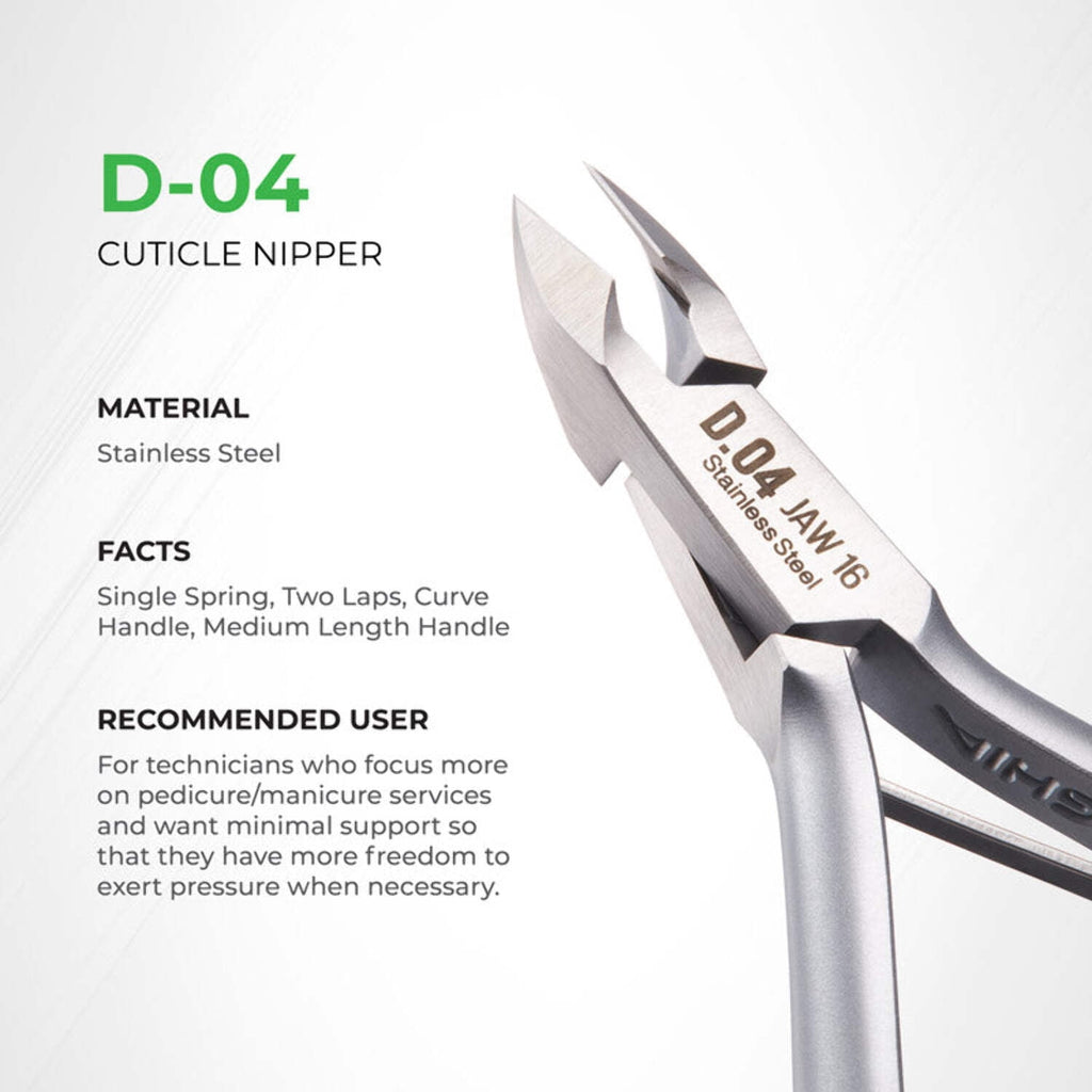 Cuticle Nipper - D-04-12 (Stainless Steel)