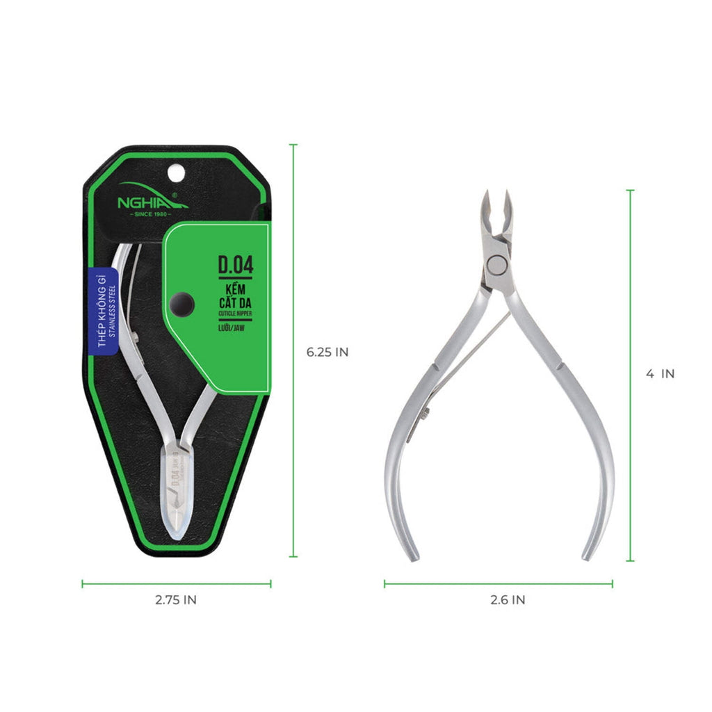 Cuticle Nipper - D-04-12 (Stainless Steel)