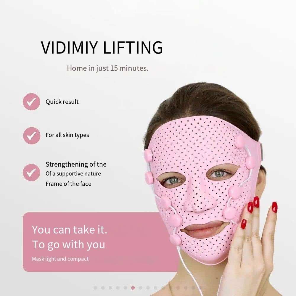 Biolift iFace Facial EMS and Vibration Massager, Anti-Aging, Skin Firming, Muscle Toning, Wrinkle Reduction, 3 Modes, Silicone Mask, Rechargeable, Improves Blood Circulation and Reduces Puffiness