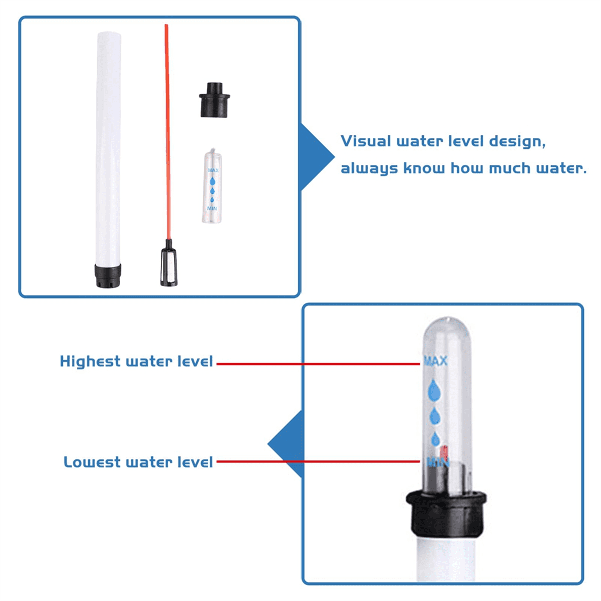 Moisture Meter Watering Indicator,15pcs Plants, Water Level Indicator Soil
