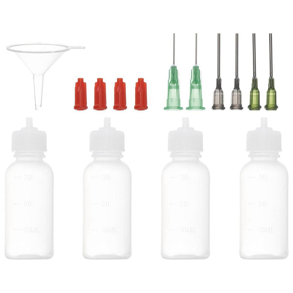 1 Oz Precision Applicator Bottles, 4Pcs 30ml Needle Tip Squeeze Bottle Small Squeeze Bottles Mini Needle Bottle