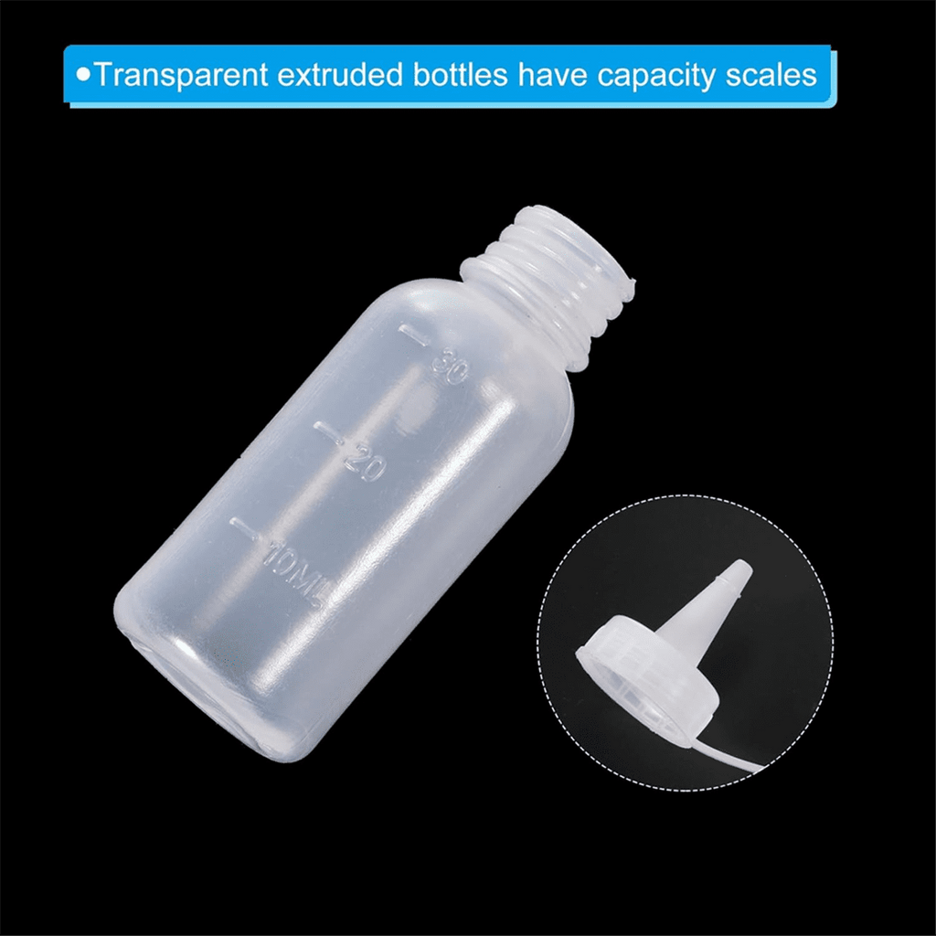 1 Oz Precision Applicator Bottles, 4Pcs 30ml Needle Tip Squeeze Bottle Small Squeeze Bottles Mini Needle Bottle
